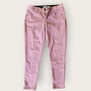Wit & Wisdom Women's Skinny Ankle Elastic Waist mid-rise Pull on Pants Pink Sz 4